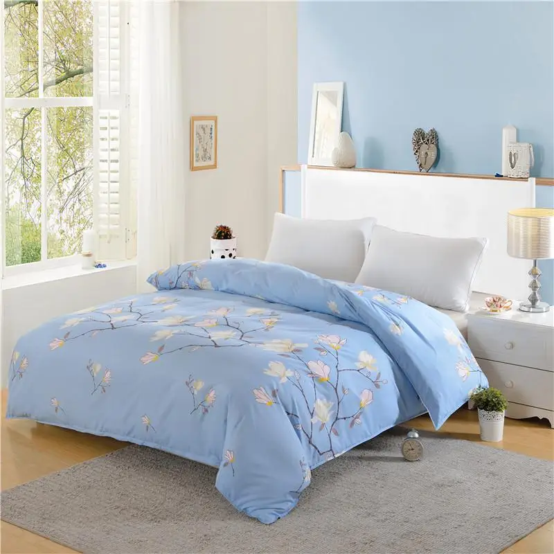 

51 new 1 pc 100% Polyester Duvet Cover Pastoral Style Active Printing sets Hot Queen Twins Quilt Cover can be customized