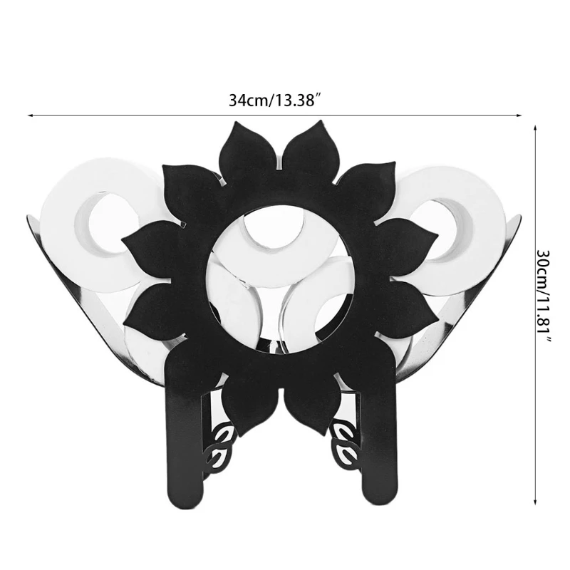 

2021 New Home Iron Roll Paper Towel Holder Flower Crafts Bathroom Rack Ornaments Toilet R