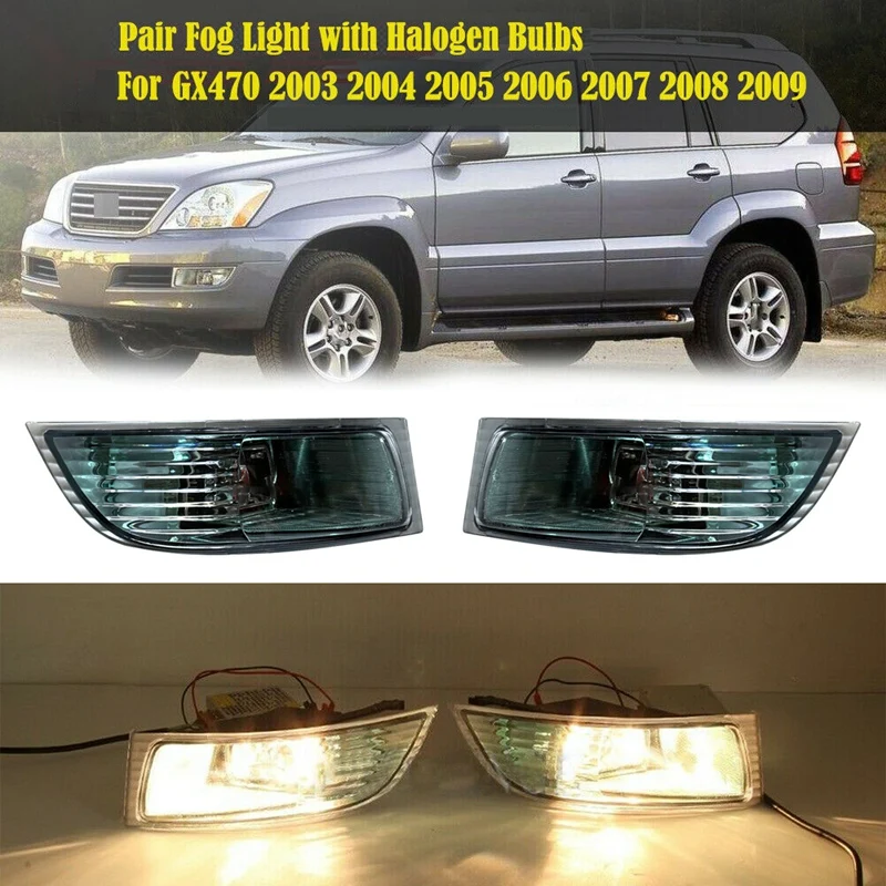 

Car Front Bumper Fog Light for Lexus GX470 2003-2009 Driving Lamp LH+RH