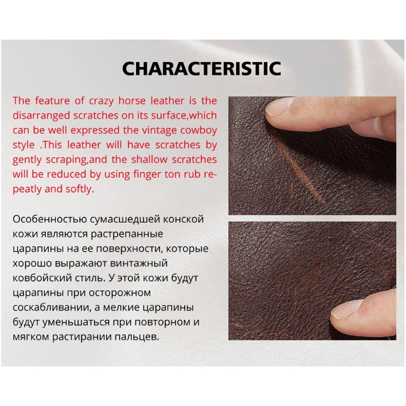 

Men RFID Blocking Wallet Vintage Leather Short Purse Bifold with Coin Pocket 6XDA