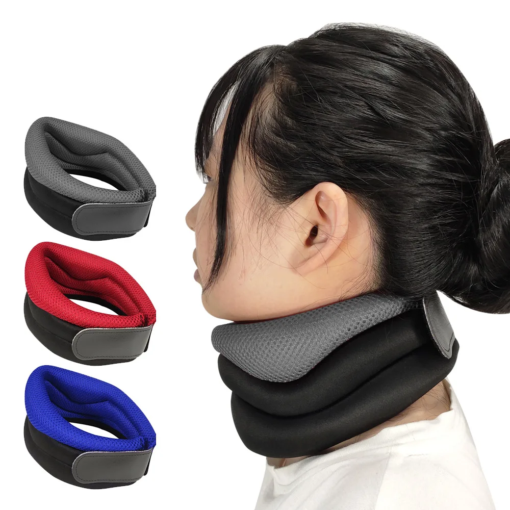 

Inflatable Neck Traction Stretcher Apparatus Device Relax Neck Collar Pillow Neck Support Protection Vertebra Assist Treatment