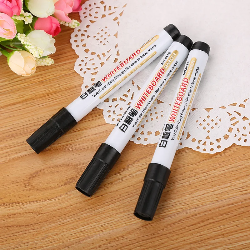 

10PCS/box Colorful Whiteboard Pen Black White Board Markers School Supplies Children's Drawing Pen Escola