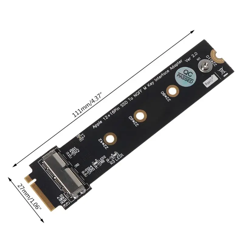 PCIe SSD to M.2 Key M Adapter Card for 2013 for Macbook Air Mac Pro Retina Hard Drive Converter to NGFF M2