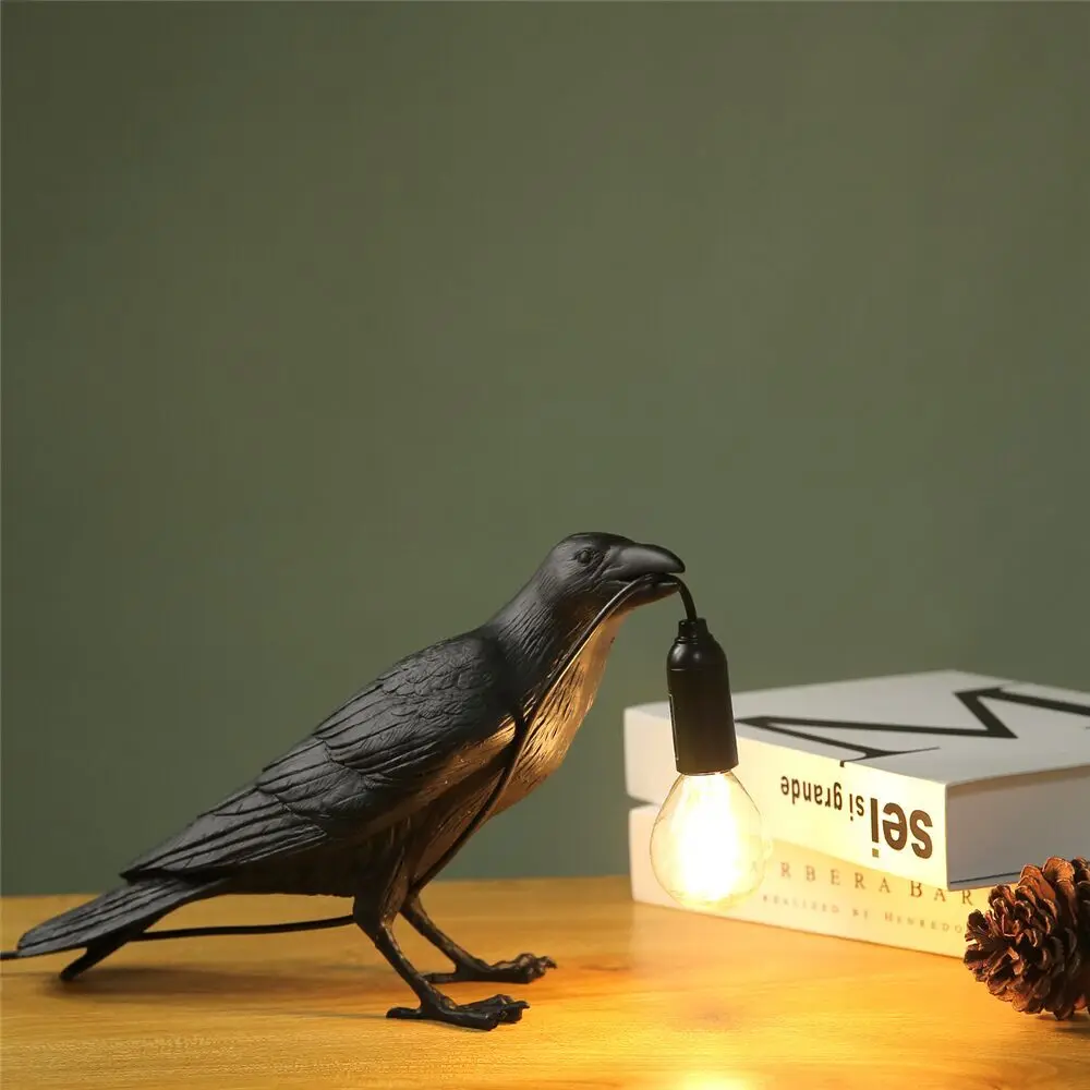

Lucky Bird Lamp led Wall Lamp for decoration salon bedroom lamps indoor lighting wall deco crow Mirror lights Wall Light Fixture