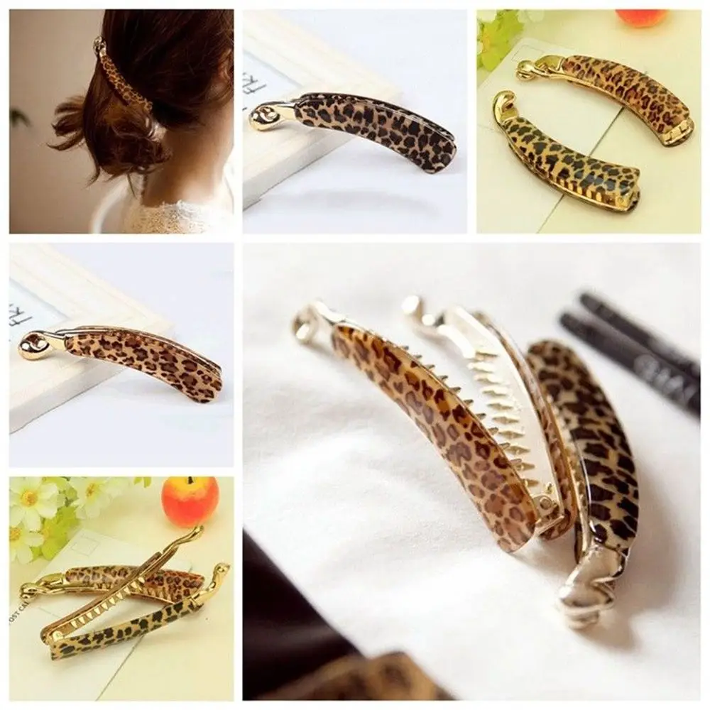 Женская обувь с принтом заколка для волос в форме банана коготь аксессуары