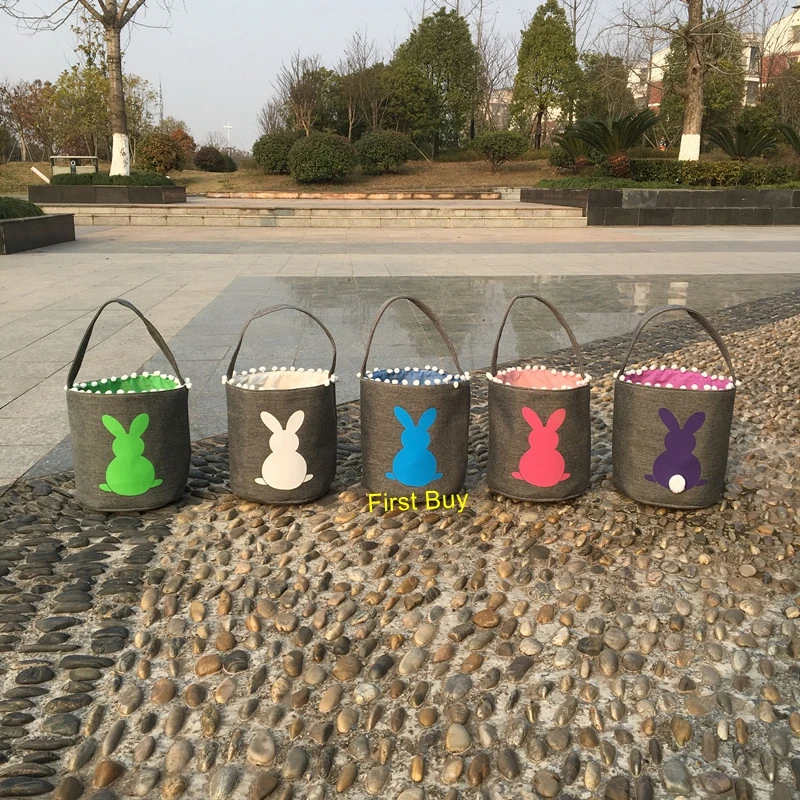 30 шт./лот монограмма персонализированная сублимационная Пасхальная корзина для