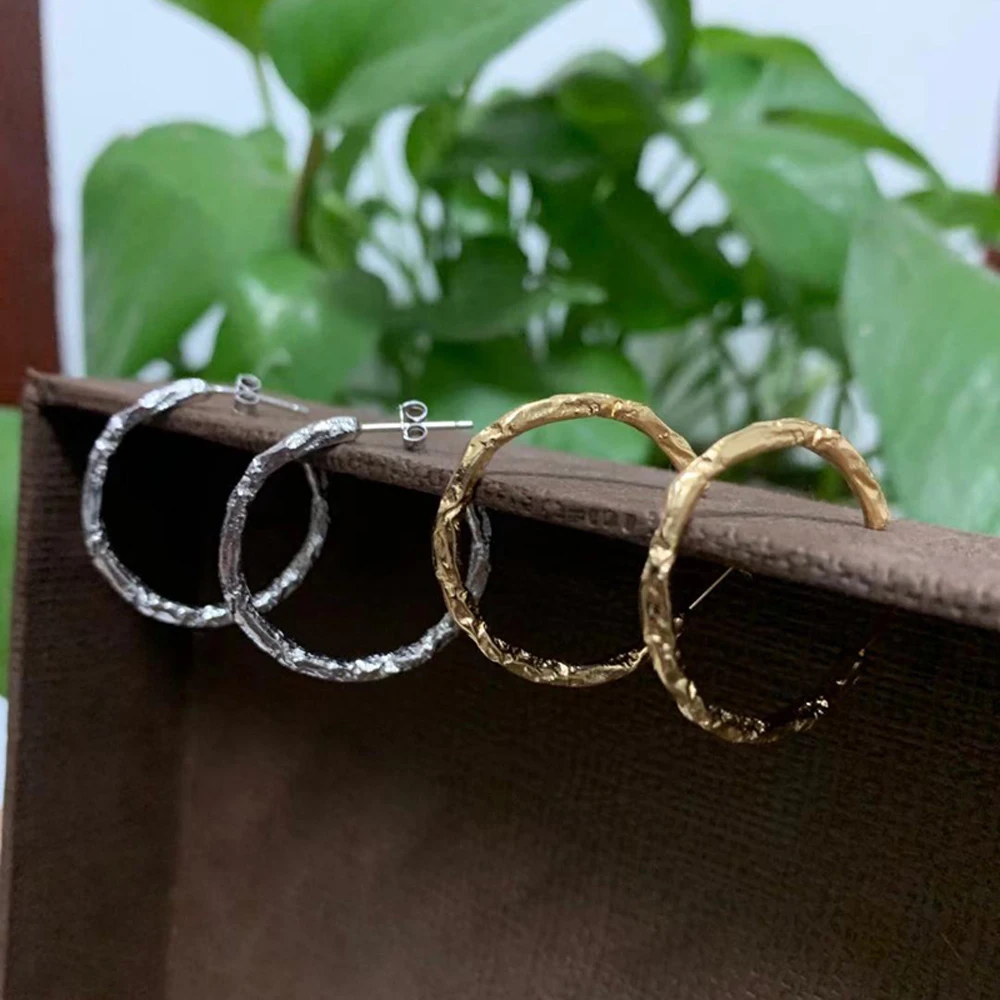 

2021 European Irregular Simple Earrings Exaggerated Personality Women Stud Earrings Fashion Jewelry Gifts