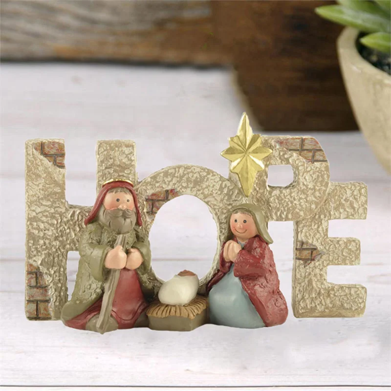 

ENNAS Decoration Nativity Set Joseph Virgin Mary and Jesus Baby Holy Family Statue for Home Decor Christmas Brithday Gifts