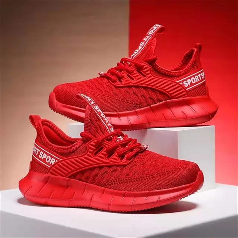 

Fashion Children Shoes Comfortable Mesh Kids Sneakers Breathable Girls Tennis Sports Shoes New Lightweight Lace-up Boys Sneakers