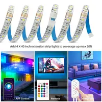 Smart RGBCCT LED Light Strip Wifi Controller 12V Flexible Strip Kit Voice Control RF Remote work with Alexa Google Assistant