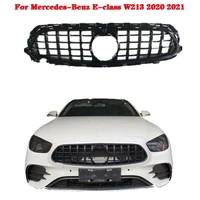 for mercedes benz e class w213 2020 2021 amg gt car styling middle grille abs plastic front bumper center grille vertical bar