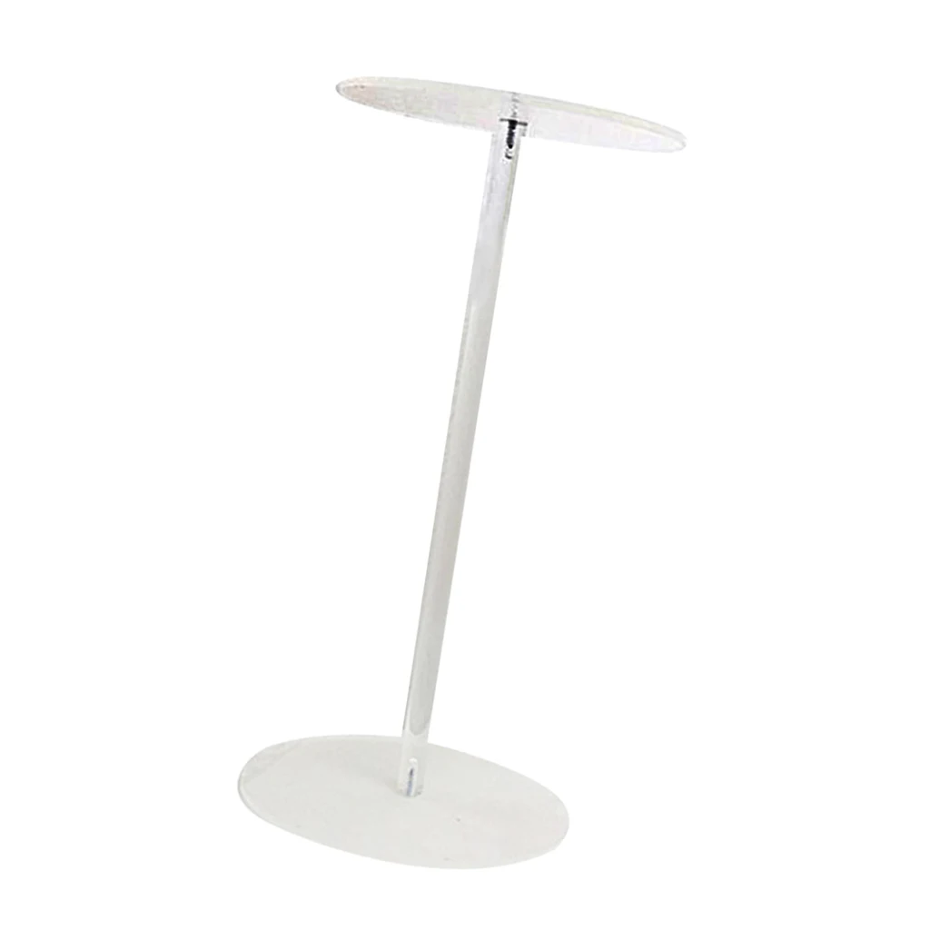 Свободностоящая акриловая белая шляпа стенд/вешалка для шляп/подставка парика