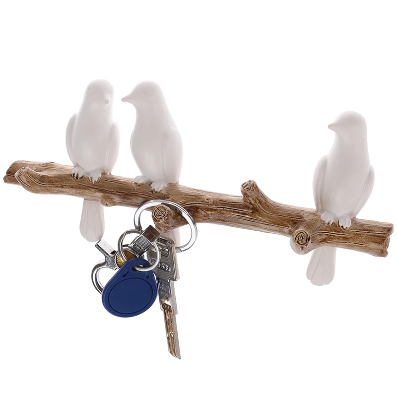 

Living Room Hanger Resin Bird Hanger Key Kitchen Coat Clothes Towel Hooks Hat Handbag Holder Wall Decorations Home Accessories