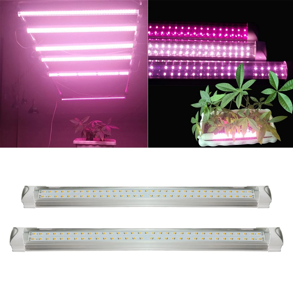 

Full LED Grow Light Tube Strip Veg Bloom Plant Double Line T8