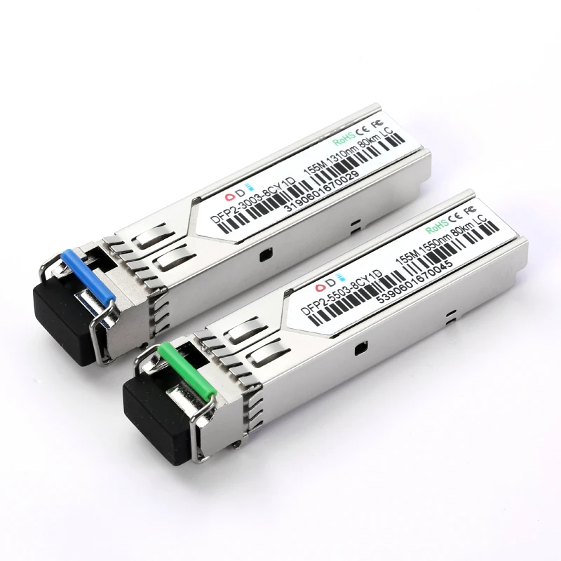 Диаметром 155 м LC одноволоконный модуль приемопередатчика 80kmtransceiver SFP