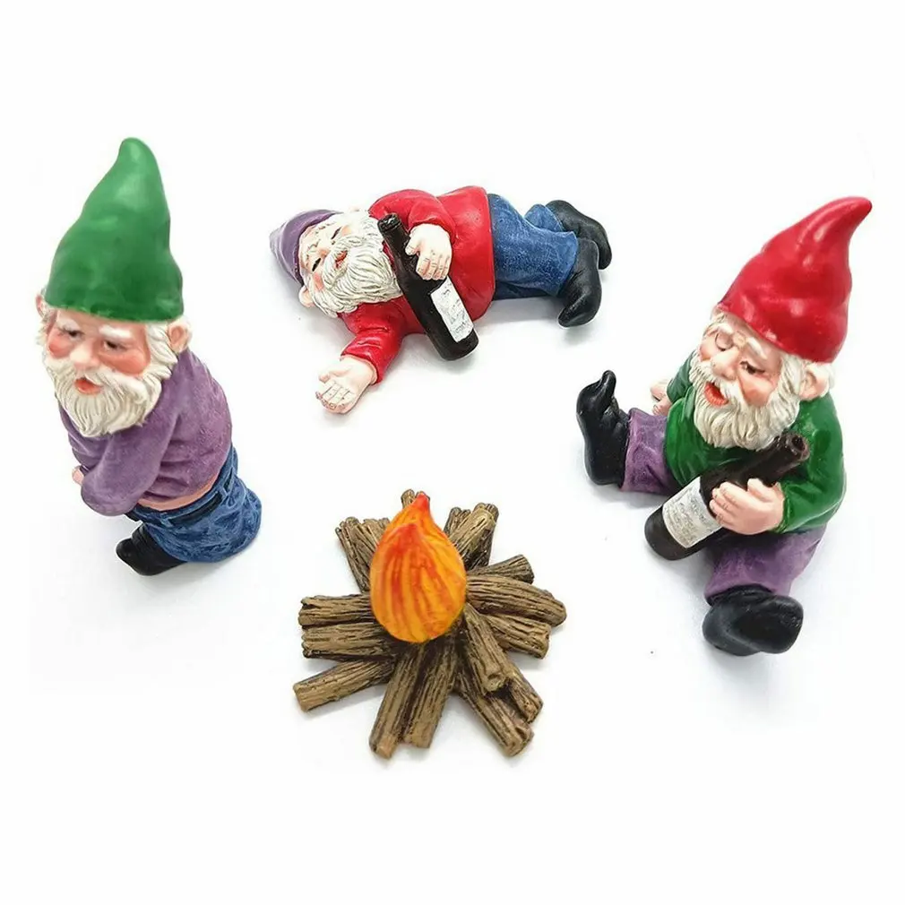 

New 2021 Miniature Garden Dwarf Personality Outdoor Decoration Elf Resin Indoor Furniture Decoration Supplies