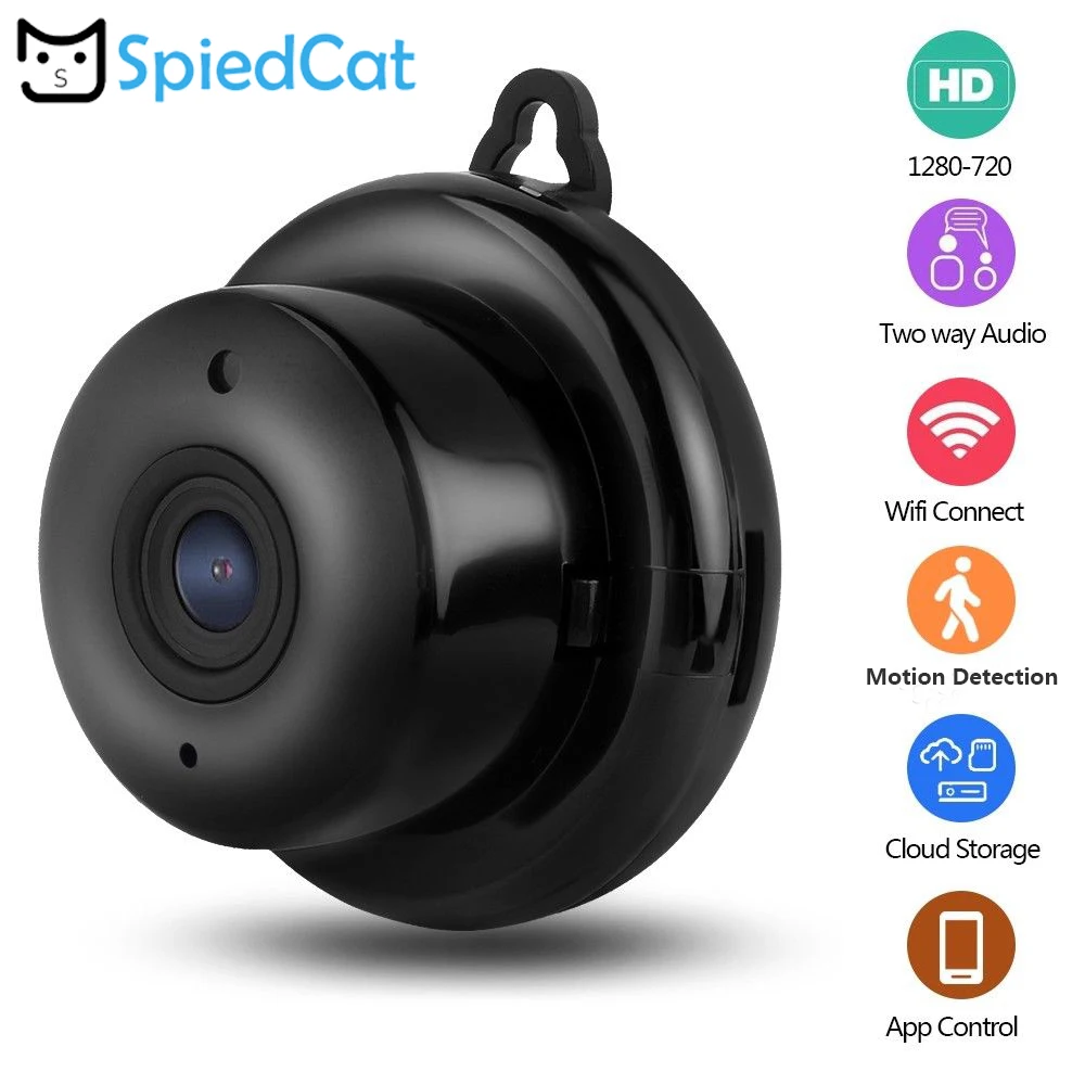 Беспроводная IP камера HD с функцией ночного видения и поддержкой Wi Fi|Компактные
