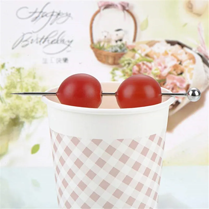 20 шт Нержавеющая сталь палочки для коктейля зубочистки вечерние Барные