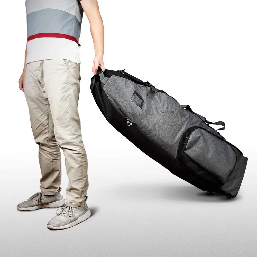 Padded Golf Club Travel Bag with Wheels 900D Heavy Duty Oxford Waterproof -Alligators Large-capacity Standard Golf Bag