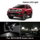 7 шт. идеально без ошибок светодиодный лампа гирлянда для внутреннего купола настольная лампа светильник комплект посылка для Isuzu mux (2013-2019)