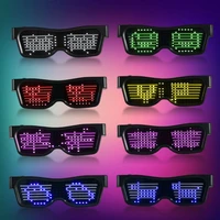 smart remote led glasses control wire fashion neon led light up shutter shaped glasses dj bright costume party cool glasses