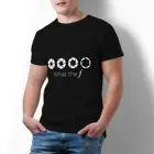 Мужская футболка с принтом фото и апертурой, 100 хлопок