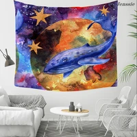 fried hair cat printing wall hanging tapestry polyester fabric wall tapestry decoration living room dining room kitchen tapestry