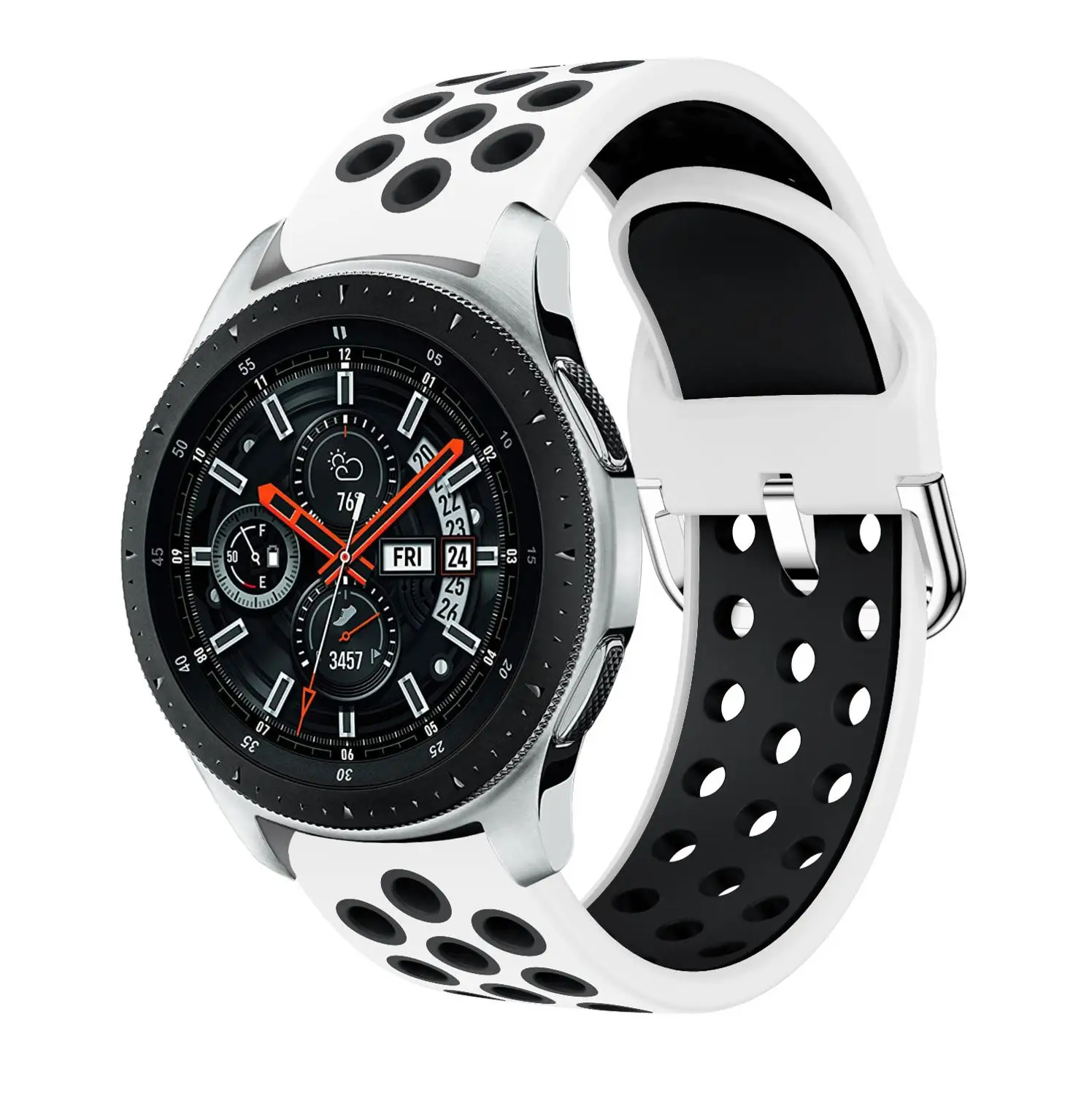 Силиконовый ремешок для часов Samsung Galaxy 22 мм 46 Gear S3 Gear2 R380 Neo R381 Live R382 | Наручные часы