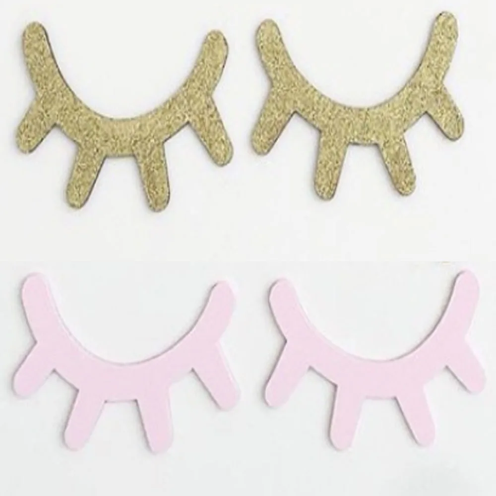 1 пара симпатичных деревянных 3D ресниц в скандинавском стиле настенные Стикеры