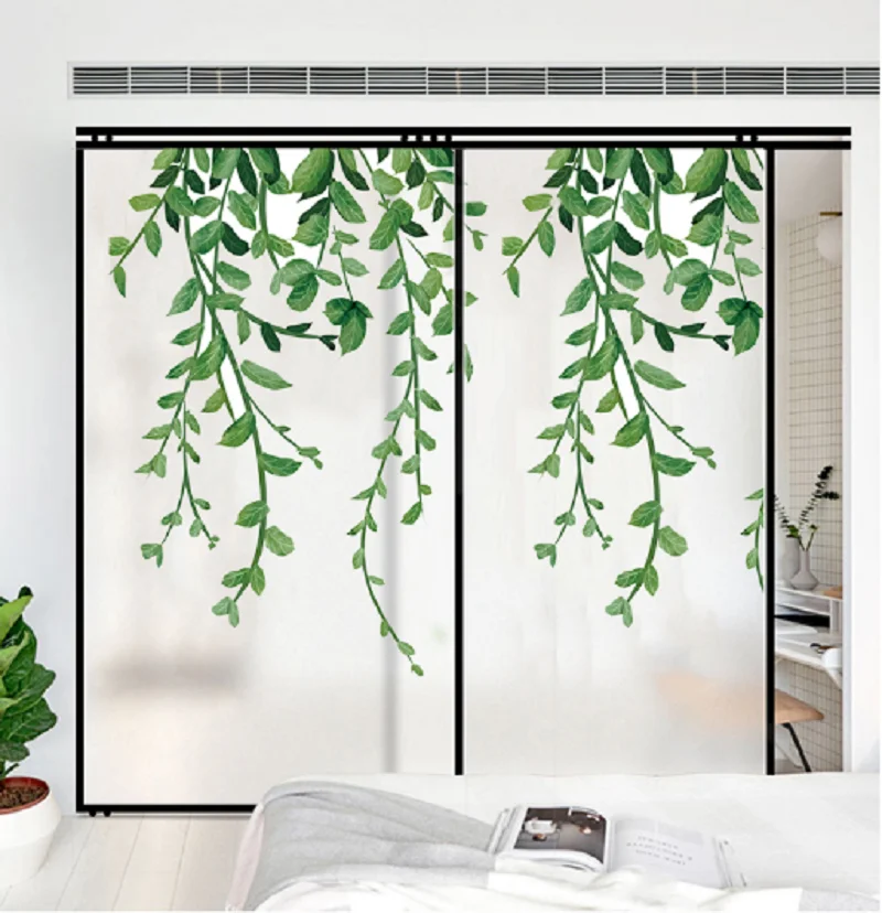 Оконная пленка заказного размера для растений статическая липкая с растительным