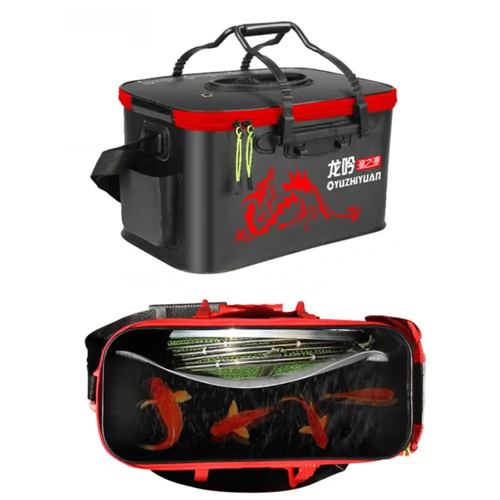 

EVA Portable Fishing Bag Folding Thicken Live Fishing Box Tank Bucket Outdoor Fishing Tools
