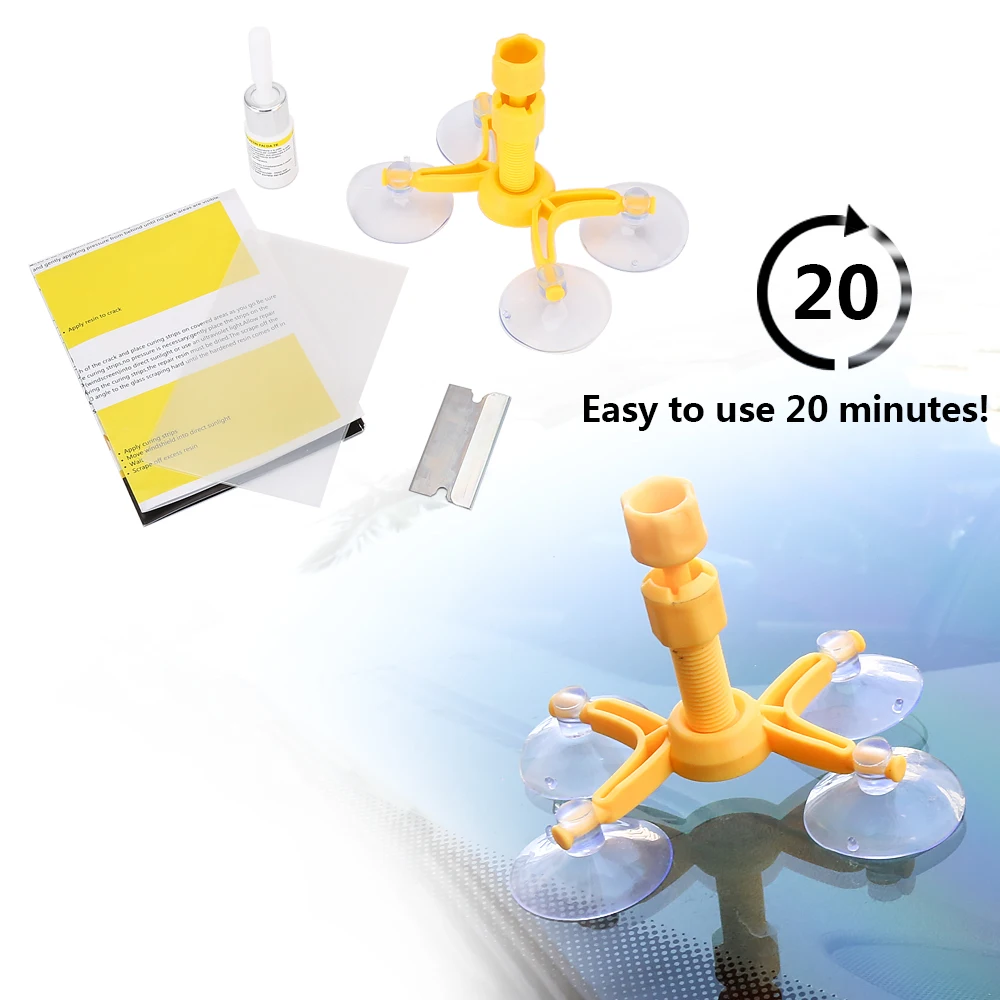 Набор для ремонта ветрового стекла инструмент удаления царапин и трещин на