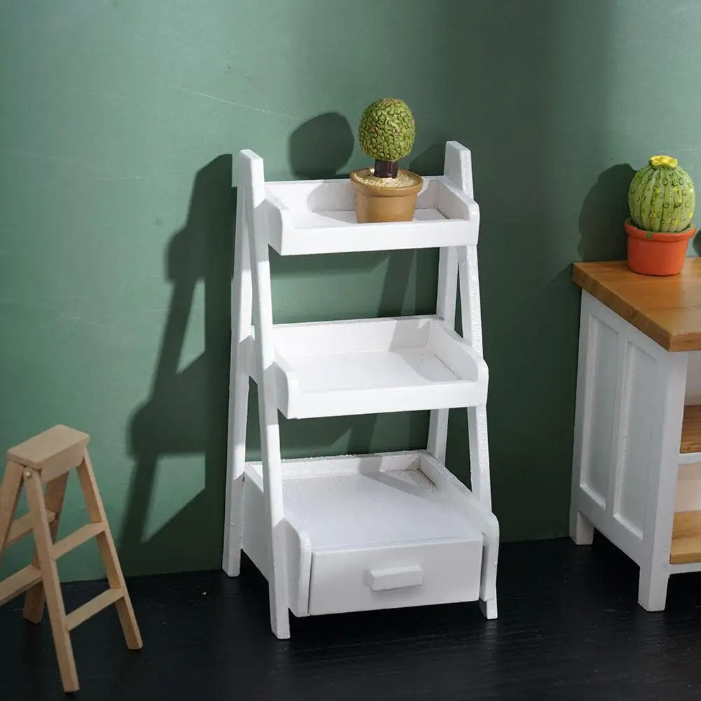

Toys For Girls Dollhouse Wooden Simulation Miniature Flower Stand Simulation Decorati House Miniature Mini Furniture Access