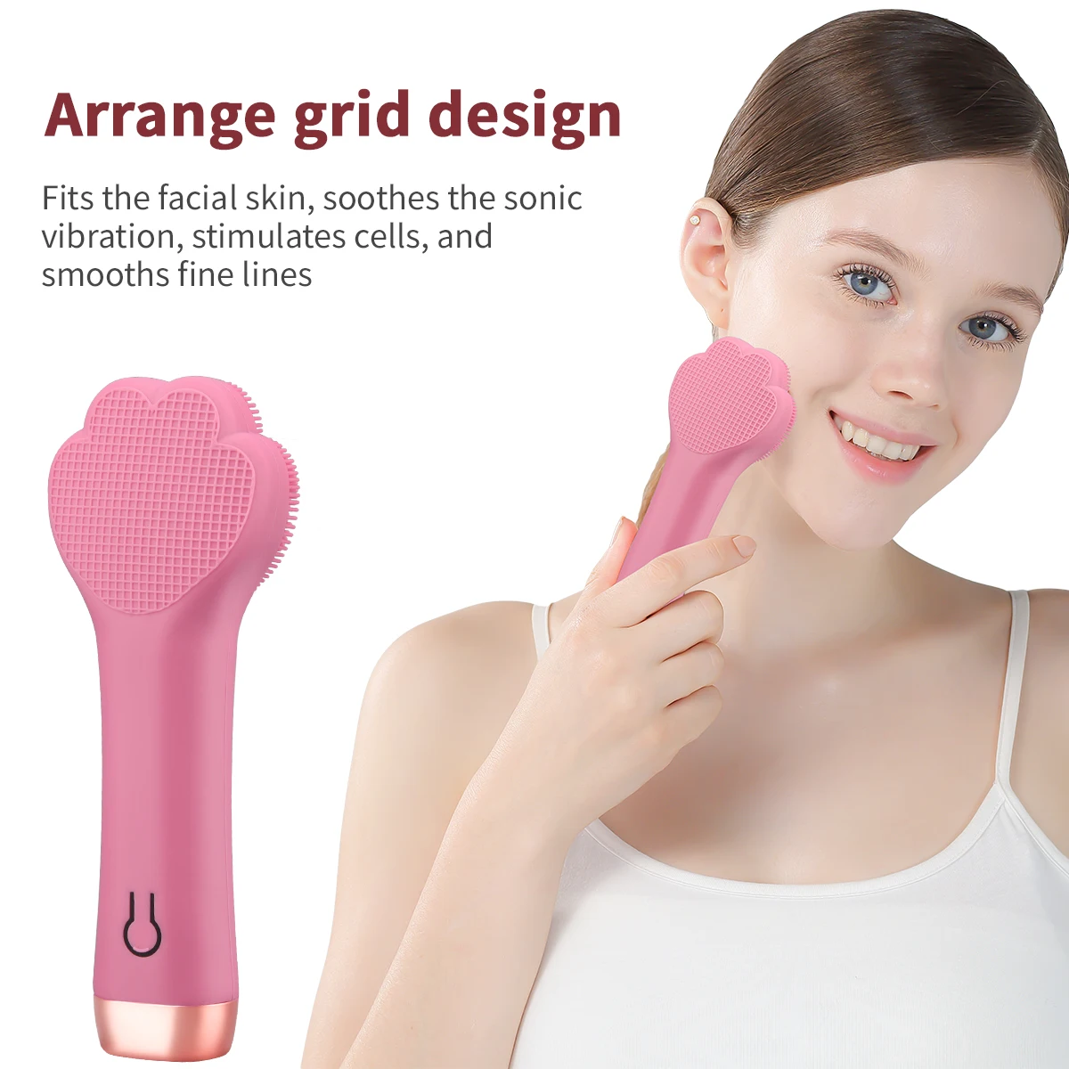 

Ultrasonic Vibration Electric Facial Cleansing Five Speeds Adjustable Face Washing Brush Skin Blackhead Remover Pore Cleaner