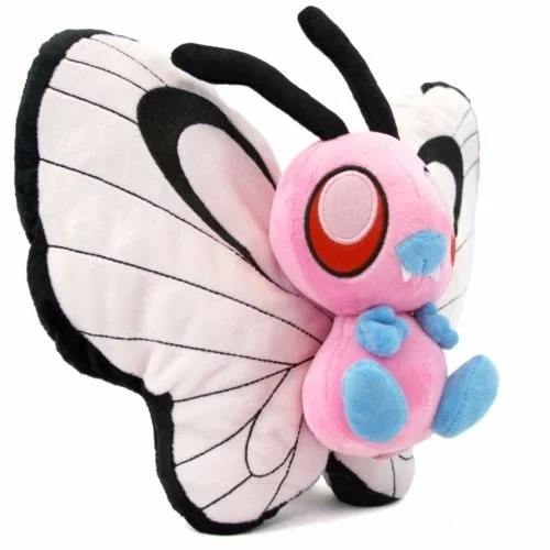 30CM Pink Shiny Butterfree Anime Plush Toy Stuffed Animal Doll for Children Kawaii Pillows Child's Birthday Present |