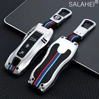 zinc alloy silicone car key case cover for porsche cayenne 911 996 970 981 991 918 protection shell auto accessories styling