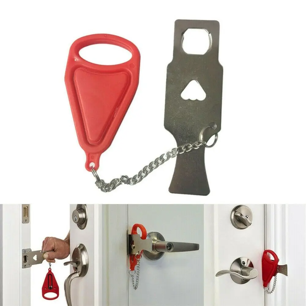 Creative Portable Home Door Locks Self-defence Anti-theft Compatible Addalock Easy To Install Use HG14212 | Обустройство дома