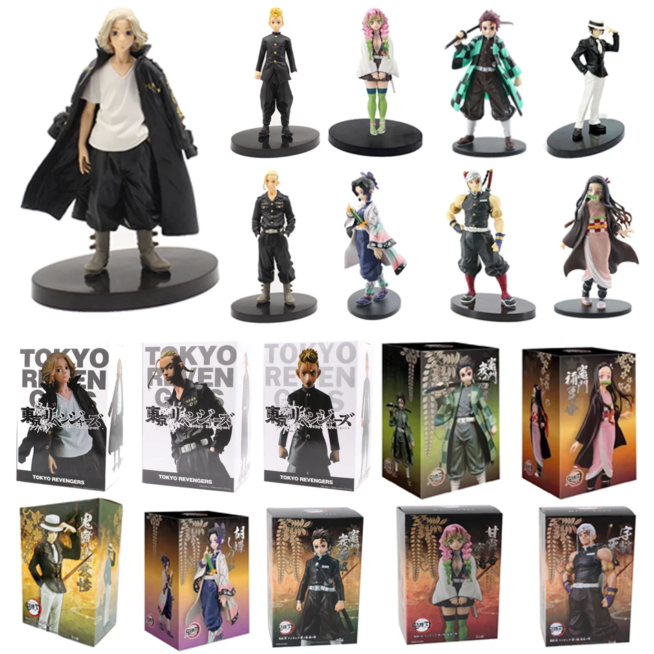 

Anime 16cm Demon Slayer Figure Kamado Tanjirou Nezuko Action Figures PVC Model Toys Zenitsu Figurine Inosuke Kimetsu No Yaiba
