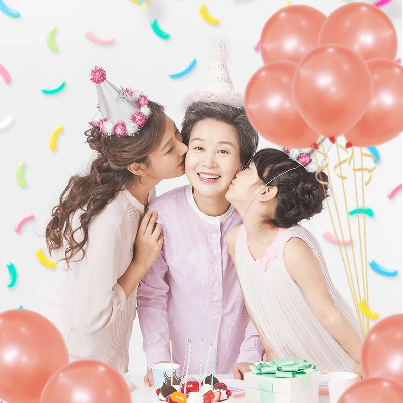 30 шт розовые и золотые воздушные шары с конфетти латексная звезда воздушный шар