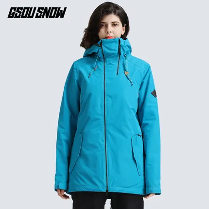 Gsou зимняя женская лыжная куртка для сноуборда уличная спортивная одежда катания