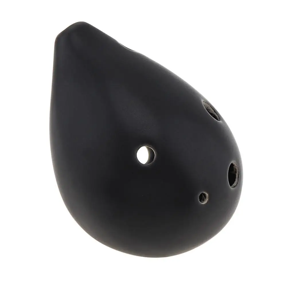 6 отверстий альт тонек окарина керамическая черная керамика флейта инструмент и