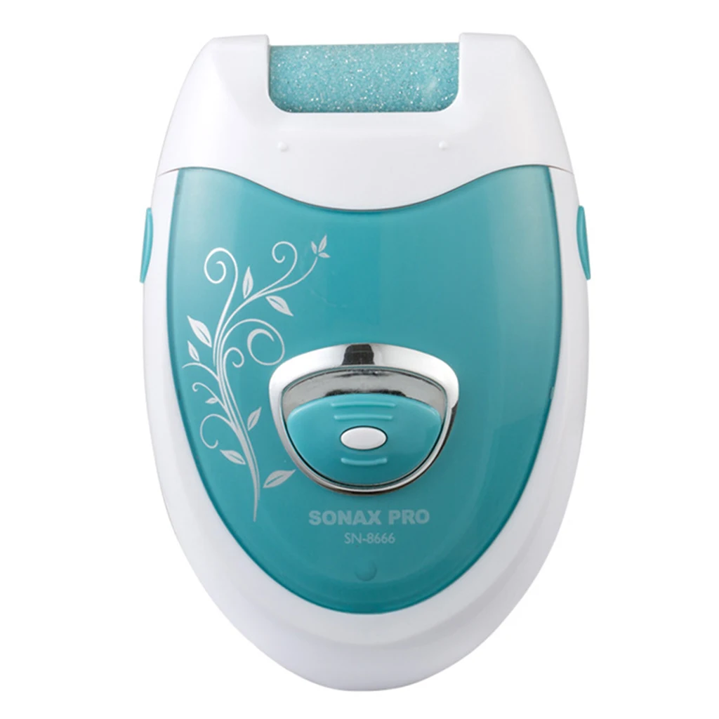 

1 Set 2-in-1 Women Hair Remover Charging Hair Trimmer Electric Epilator 3W Foot Grinding Machine Body Face Underarm EU Plug