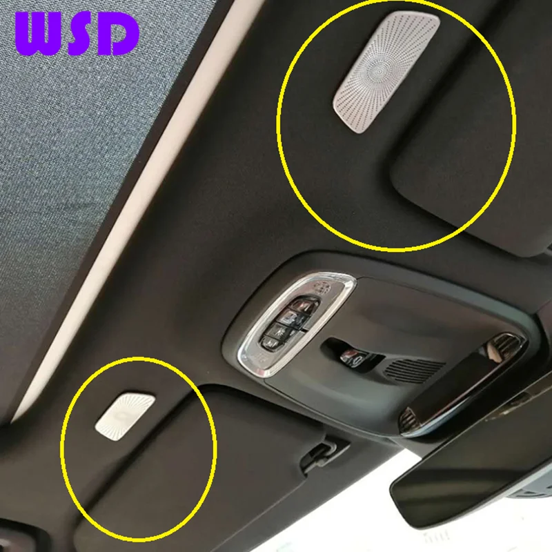 

Декоративная панель для динамиков, подходит для крышки динамика Volvo XC60, украшение из нержавеющей стали светильник на крыше, оригинальная ус...