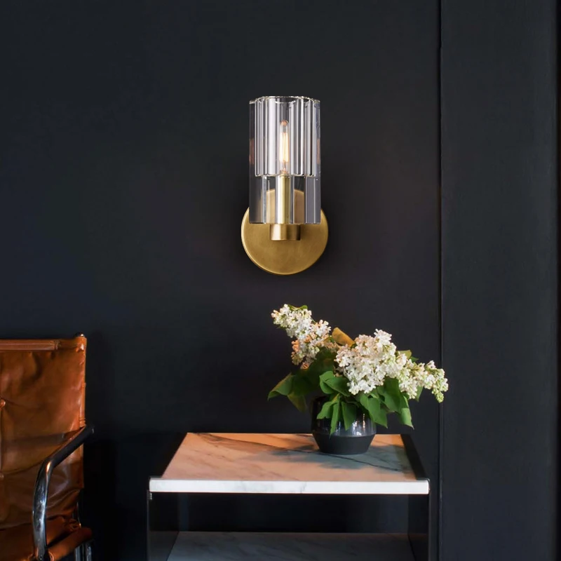 Скандинавский минимализм стеклянный глобус Lustre E27 Led настенный светильник