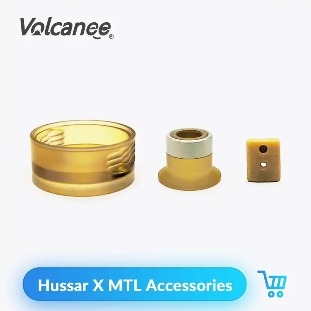 Сменный Vape бак из вулканического стекла аксессуары для Hussar X MTL RTA емкость 2 мл PEI Tank