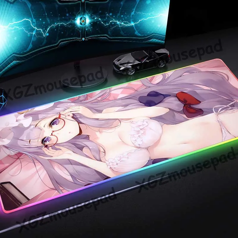 XGZ аниме модное сексуальное кружевное белье для девочек HD большой коврик мыши RGB