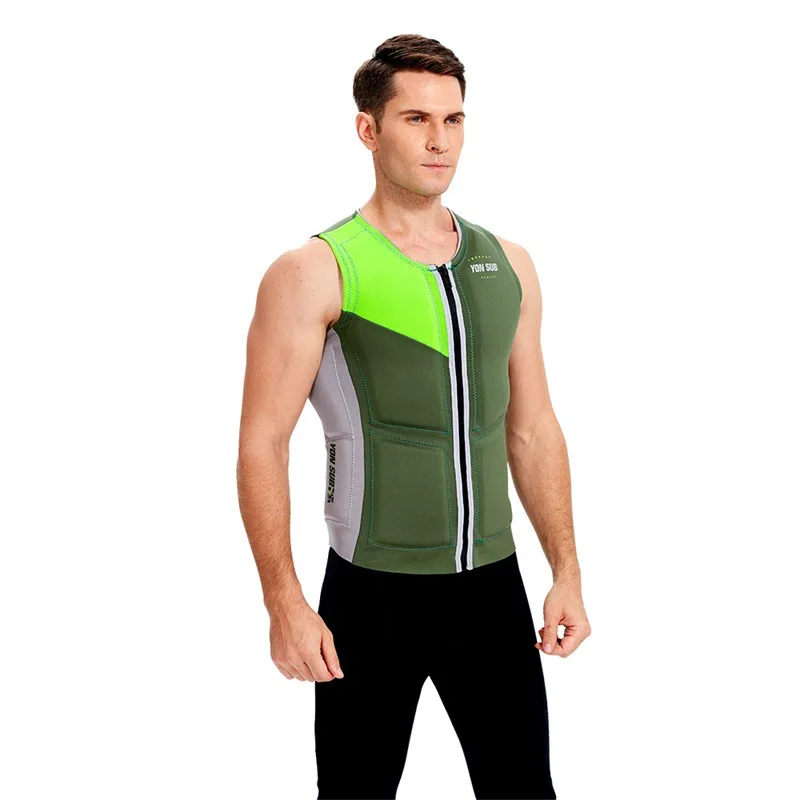 

Neoprene Surfing Kayak Life Jacket Vest Adult Water Skiing Sailing Men Anticollision Snorkeling Life Vests for Swimming Boating