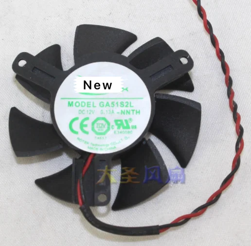 

Для Emacro для APISTEK GA51S2L DC 12V 0.13A 2-проводной серверный безрамочный вентилятор GPU