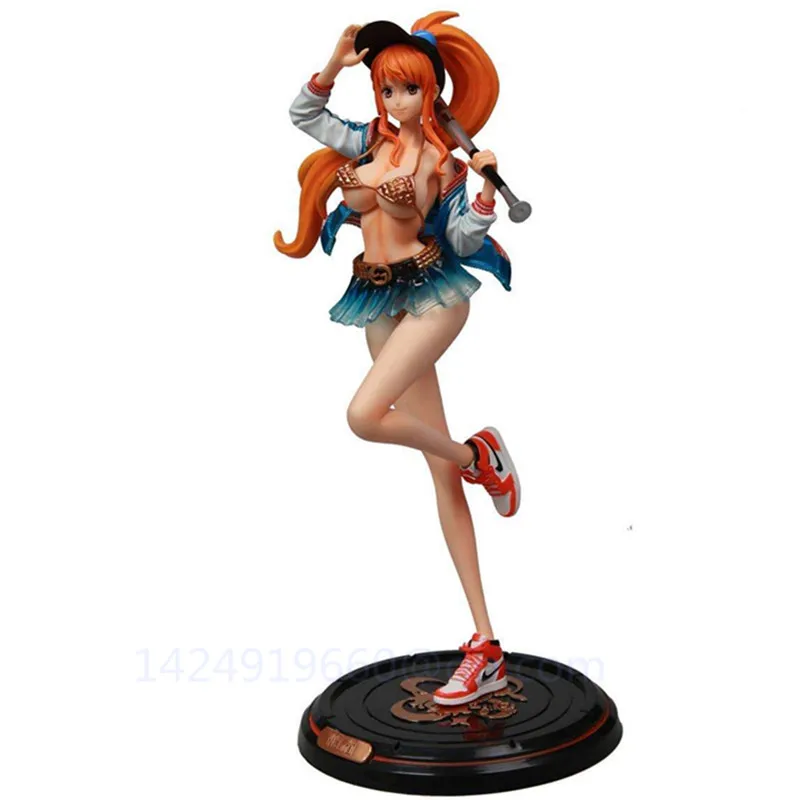 32 см аниме ONE PIECE Nami Play Бейсбол вор Кот модный тренд Рождественский подарок ПВХ