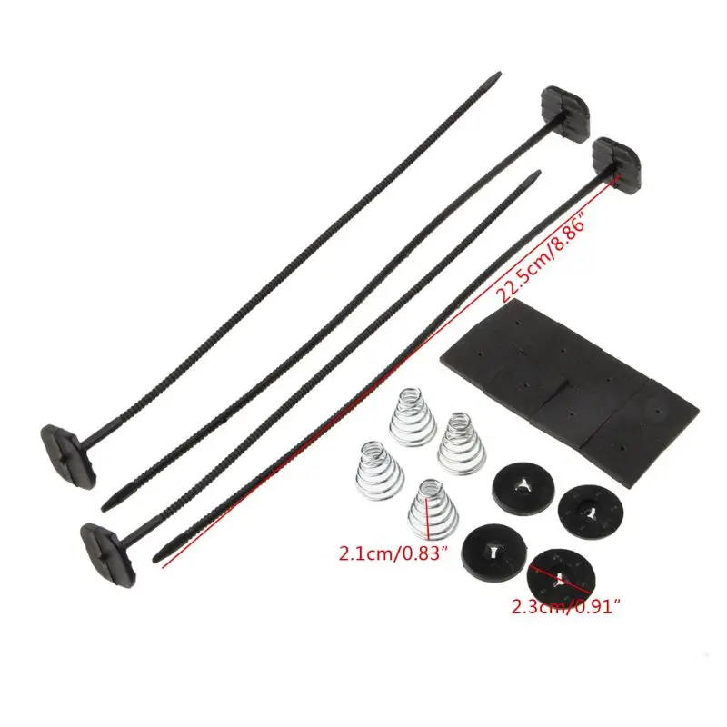 

M5TE 1 Set Car Vehicle Electric Radiator Fan Mounting Kit Plastic Ties Straps Universal